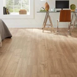 Hawks Edge Maple 8 mm T x 7.48 in. W Water Resistant Laminate Wood Flooring (23.69 sq.ft/Case) by TrafficMaster -TrafficMaster Sales hawks edge maple trafficmaster laminate wood flooring tm4 31 1000