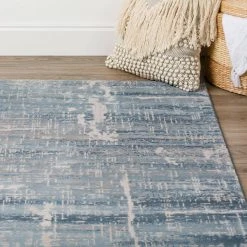 Apollo 5 Indigo 1 ft. 6 in. x 2 ft. 5 in. Distressed Crosshatch Indoor Area Rug by Addison Rugs -TrafficMaster Sales indigo addison rugs area rugs hdap5in20x30 76 1000