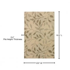 Ascot 21 Diamond Floral Ivory 8 ft. x 10 ft. Area Rug by Addison Rugs -TrafficMaster Sales ivory addison rugs area rugs hdas21iv8x10 76 1000