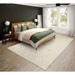 Evolve Ivory 9 ft. x 12 ft. Geometric Area Rug by Addison Rugs -TrafficMaster Sales ivory addison rugs area rugs hdee3iv9x12 31 1000