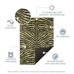 Kruger Ivory 10 ft. x 14 ft. Animal Print Area Rug by Addison Rugs -TrafficMaster Sales ivory addison rugs area rugs hdkr1iv10x14 76 1000