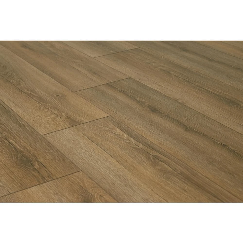 Kettle Keep Oak 8 mm T x 8.03 in. W Water Resistant Laminate Wood Flooring (21.26 sq.ft/Case) by TrafficMaster 7 Kettle Keep Oak 8 mm T x 8.03 in. W Water Resistant Laminate Wood Flooring (21.26 sq.ft/Case) by TrafficMaster - Image 5