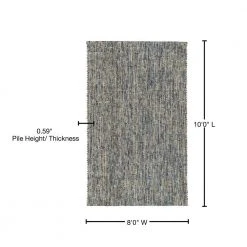 Sierra 1 Lakeview 8 ft. x 10 ft. Tonal Solid Wool Indoor Area Rug by Addison Rugs -TrafficMaster Sales lakeview addison rugs area rugs hdsr1la8x10 76 1000