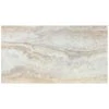 Light Grey 12 in. x 24 in. Travertine Peel and Stick Vinyl Tile Flooring (20 sq. ft. / case) by TrafficMaster