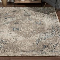Provincial 7 Linen 7 ft. 10 in. x 10 ft. 7 in. Medallion Persian Area Rug by Addison Rugs -TrafficMaster Sales linen addison rugs area rugs hdpc7li8x11 31 1000