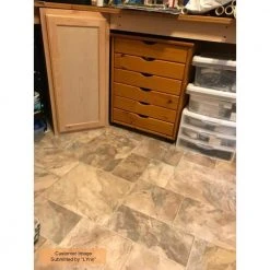 Modular Natural Slate Stone Residential Vinyl Sheet Flooring 12ft. Wide x Cut to Length by TrafficMaster -TrafficMaster Sales modular natural slate trafficmaster vinyl sheet flooring u3130 258c938p144 40 1000