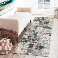 Apollo Grey 2 ft.3 in. x 7 ft.5 in. Abstract Polypropylene Runner Rug by Addison Rugs 22 Apollo Grey 2 ft.3 in. x 7 ft.5 in. Abstract Polypropylene Runner Rug by Addison Rugs -TrafficMaster Sales multi addison rugs area rugs hdap2mu2x7 31 1000
