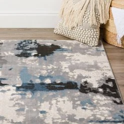 Apollo Grey 2 ft.3 in. x 7 ft.5 in. Abstract Polypropylene Runner Rug by Addison Rugs 21 Apollo Grey 2 ft.3 in. x 7 ft.5 in. Abstract Polypropylene Runner Rug by Addison Rugs -TrafficMaster Sales multi addison rugs area rugs hdap2mu2x7 76 1000
