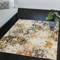Gentry 26 Multi 9 Ft. 4 In. x 13 Ft. 2 In. Abstract Watercolor Area Rug by Addison Rugs -TrafficMaster Sales multi addison rugs area rugs hdge26mu9x13 31 1000