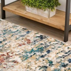 Gentry 26 Multi 9 Ft. 4 In. x 13 Ft. 2 In. Abstract Watercolor Area Rug by Addison Rugs -TrafficMaster Sales multi addison rugs area rugs hdge26mu9x13 40 1000
