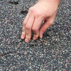 18 in. x 18 in. Rubber Gym/Exercise Flooring Tiles with Nike Grind (14.32 sq. ft.) (6-Pack) Colors will Vary by TrafficMaster -TrafficMaster Sales multi colored specs light gray base trafficmaster gym floor tiles 58807 76 1000