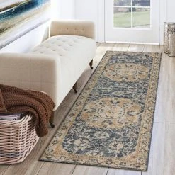 Fergus 3 Navy 2 ft. 3 in. x 7 ft. 5 in. Runner Rug by Addison Rugs -TrafficMaster Sales navy addison rugs area rugs hdfg3na2x7 31 1000