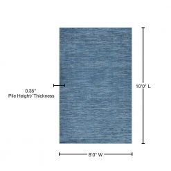 Yuma 1 Navy 8 ft. x 10 ft. Area Rug by Addison Rugs -TrafficMaster Sales navy addison rugs area rugs hdyu1na8x10 76 1000