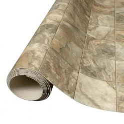 Neutral Square Slate Stone Residential Vinyl Sheet Flooring 12ft. Wide x Cut to Length by TrafficMaster -TrafficMaster Sales neutral slate trafficmaster vinyl sheet flooring u6920 258c990p144 44 1000