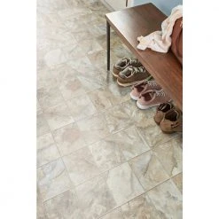 Neutral Square Slate Stone Residential Vinyl Sheet Flooring 12ft. Wide x Cut to Length by TrafficMaster -TrafficMaster Sales neutral slate trafficmaster vinyl sheet flooring u6920 258c990p144 a0 1000