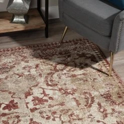 Provincial 4 Paprika 9 ft. 6 x 13 ft. 2 Distressed Persian Area Rug by Addison Rugs -TrafficMaster Sales paprika addison rugs area rugs hdpc4pa10x13 1d 1000