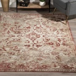 Provincial 4 Paprika 9 ft. 6 x 13 ft. 2 Distressed Persian Area Rug by Addison Rugs -TrafficMaster Sales paprika addison rugs area rugs hdpc4pa10x13 31 1000