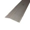 Pewter Fluted 72 in. x 2 in. Carpet Trim by TrafficMaster -TrafficMaster Sales pewter fluted trafficmaster carpet transition strips 18532 64 1000