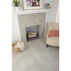 Portland Stone Gray 18 in. x 18 in. Glazed Ceramic Floor and Wall Tile (17.44 sq. ft. / case) by TrafficMaster -TrafficMaster Sales portland stone gray trafficmaster ceramic tile ulmk18181pv 76 1000