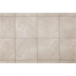 Portland Stone Gray 18 in. x 18 in. Glazed Ceramic Floor and Wall Tile (348.8 sq. ft. / pallet) by TrafficMaster -TrafficMaster Sales portland stone gray trafficmaster ceramic tile ulmk1818pl1pv 4f 1000
