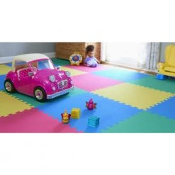 Primary Pastel 24 in. x 24 in. x 0.47 in. Foam Playroom Floor Tiles (4 Tiles/Pack) (16 sq. ft.) by TrafficMaster -TrafficMaster Sales primary pastel trafficmaster gym floor tiles 24121hdus 76 1000