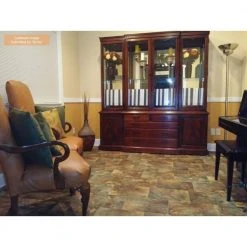 Rustic Rectangular Slate Clay Stone Residential Vinyl Sheet Flooring 12ft. Wide x Cut to Length by TrafficMaster -TrafficMaster Sales rustic slate clay trafficmaster vinyl sheet flooring u4990 407c917p144 40 1000