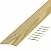 Satin Brass Fluted 72 in. x 2 in. Carpet Trim by TrafficMaster -TrafficMaster Sales satin brass trafficmaster carpet transition strips 18549 64 1000