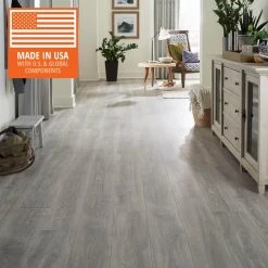 Silverton Oak 7-1/2 in W Water Resistant Laminate Wood Flooring (947.6 sq. ft./pallet) by TrafficMaster -TrafficMaster Sales silverton oak trafficmaster laminate wood flooring tm5p 31 1000