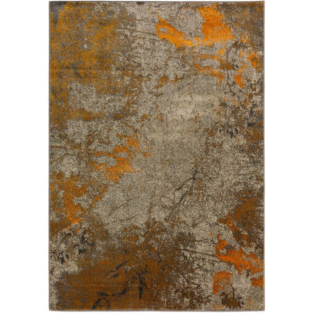 Bach 60 Abstract Tangerine 3 ft. 3 in. x 5 ft. 1 in. Area Rug by Addison Rugs 3 Bach 60 Abstract Tangerine 3 ft. 3 in. x 5 ft. 1 in. Area Rug by Addison Rugs
