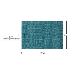 Cruz 1 Teal 2 ft. x 3 ft. Area Rug by Addison Rugs -TrafficMaster Sales teal addison rugs area rugs hdcz1te2x3 76 1000
