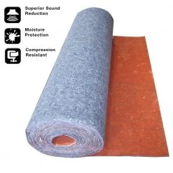 100 sq. ft. 3 ft. x 33.34 ft. x 1/8 in. Acoustical Underlayment with Attached Vapor Barrier for Laminate Flooring by TrafficMaster -TrafficMaster Sales trafficmaster underlayment qw100n1hd fa 1000