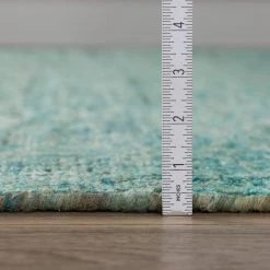 Zen 5 Turquoise 2 ft. 3 in. x 7 ft. 6 in. Runner Rug by Addison Rugs -TrafficMaster Sales turquoise addison rugs area rugs hdze5tu2x8 1f 1000
