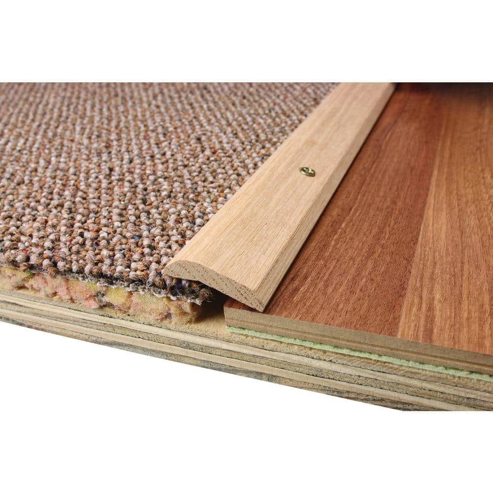6 ft. x 1-7/16 in. x 7/16 in. Oak Carpet Trim by TrafficMaster 3 6 ft. x 1-7/16 in. x 7/16 in. Oak Carpet Trim by TrafficMaster - Image 2