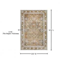 Athena 4 Walnut 8 ft. 6 in. x 12 ft. 9 in. Area Rug by Addison Rugs -TrafficMaster Sales walnut addison rugs area rugs hdat4wa9x13 76 1000